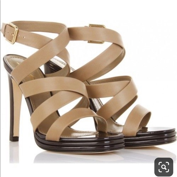 ysl beige sandals